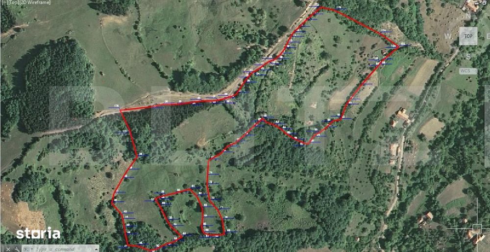 Teren generos de 70290 mp, 5045 mp intravilan, Poiana Ampoiului, Metes