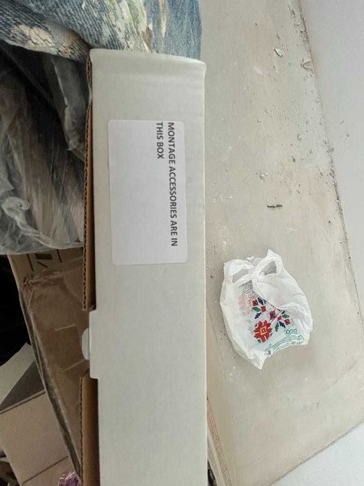 Стъклен параван за баня 16 mm 100 cm/190 cm- чисто нов