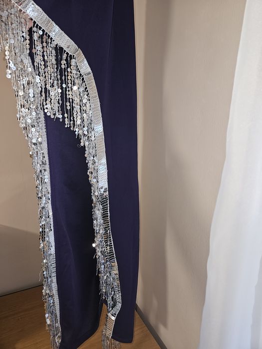 Rochie Mov  cu paiete argintii