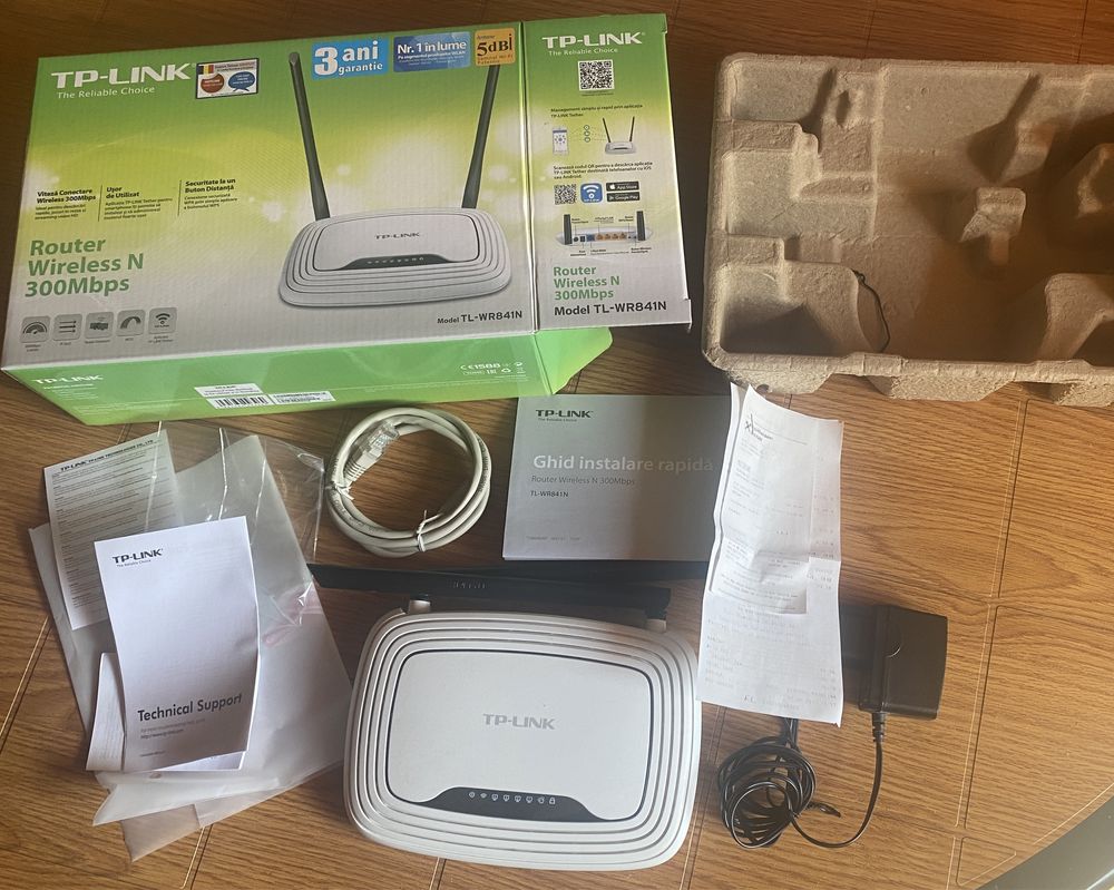 Props Lurk Specially Router wireless Tp-link 300 mb , cutie completa, Wi-Fi N, TL-WR841N Mamaia  • OLX.ro