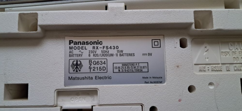 Radio Casetofon Panasonic