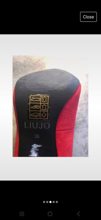 Pantofi cu toc din catifea Liu Jo