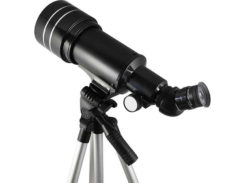 НОВИ! Лунен телескоп 70мм с филтър и статив Buki