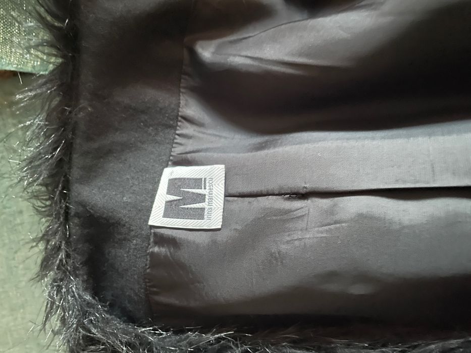 OFERTA! Haina de blana si piele ecologica Irina Marinescu