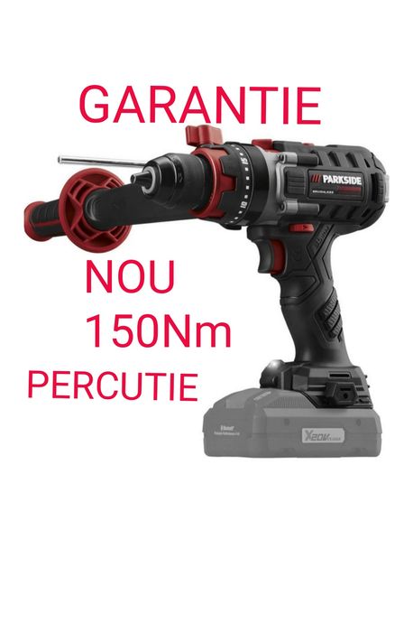 Parkside filetanta bormasina 150Nm percutie impact pe baterie 20V