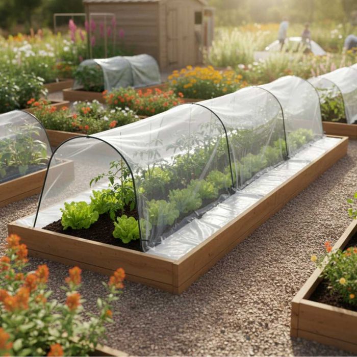 Мини оранжерия - компактна със здрава конструкция - 1,5 х 4 м