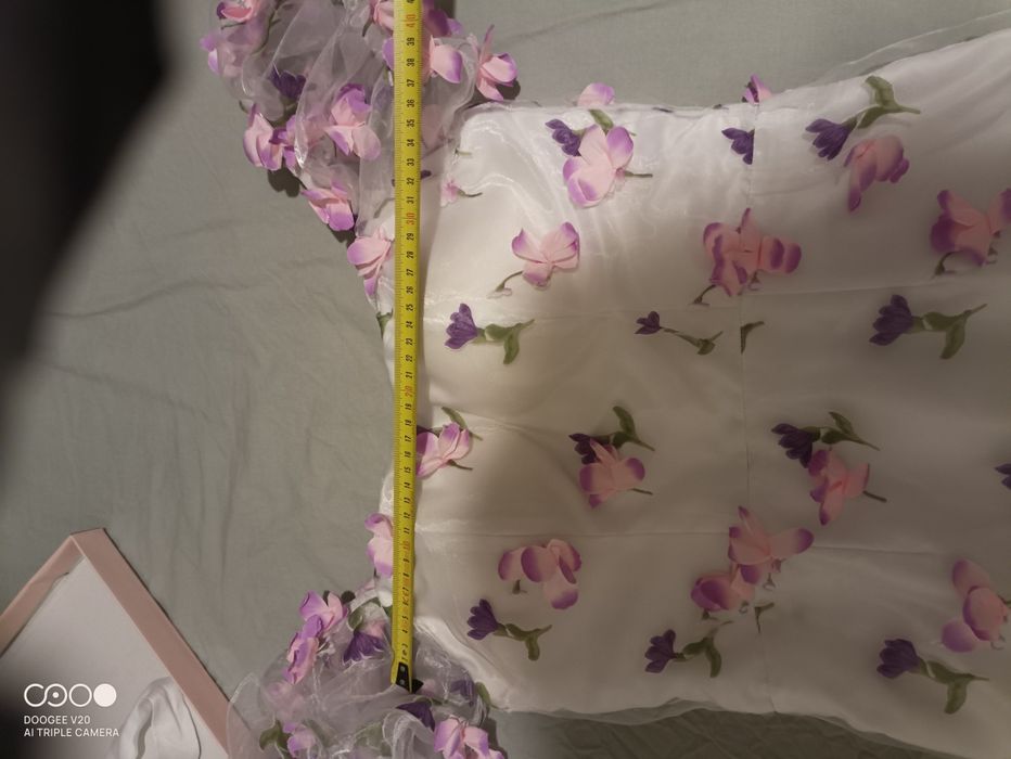 Rochie cununie/nunta/ rochie ocazie/eleganta/flori  3d/deosebita/unicat/la comanda