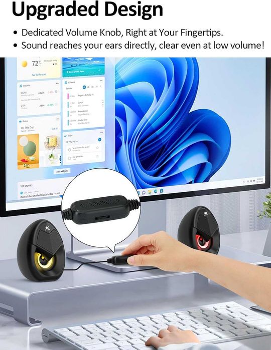 НОВИ! Компютърни тонколони, RGB, 10W, USB захранване