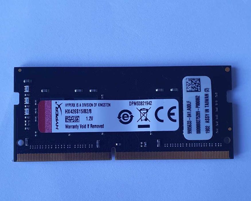 8GB DDR4 2666MHz Sodimm 1Rx8 PC4 de la Hyperx