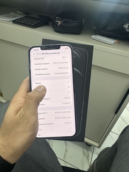 iphone 12 pro max ideal sastaena ochilmagan usta kormagan karobka bor