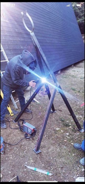 Horn de inox la centrala sobe pe lemne