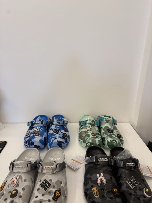 Crocs x Bape (Black,Silver,Green ,Blue)