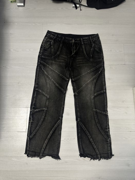 Blugi baggy stil balenciaga,rick owens,vetements