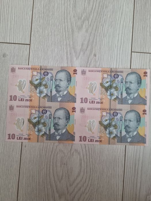 Coala 10lei anul 2024 plic BNR si certificat unc