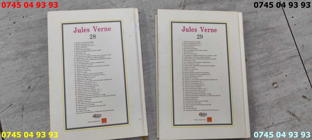 carte carti jules verne copii capitanului Grant 2 volume pret pe ambel