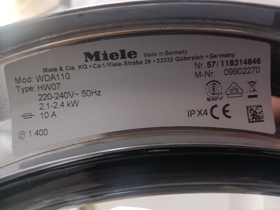 Почти нова пералня Миеле Miele W Classic  A+++ 7кг 2 години гаранция!