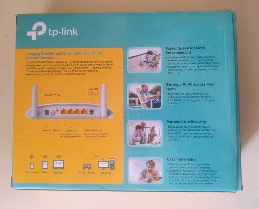 Wi-Fi роутер TP-Link TD-W8961N — 300 Мбит/с