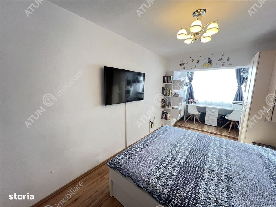 Apartament 3 camere mobilate utilate 2 bai pivnita zona Turnisor Sibiu