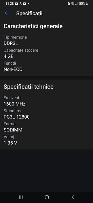 Vând 4 memorii rami două de 4 gb și două de 2 gb