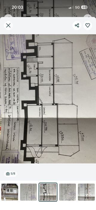 Vand casa solida cu teren 600mp  pe drumul E85 in centru comunei Horia