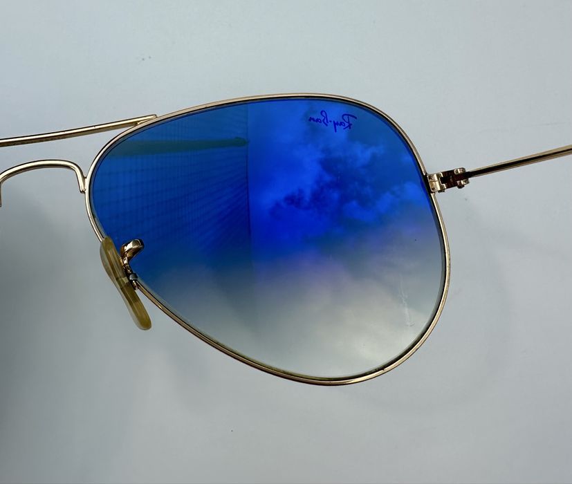 Ray Ban RB3025 Aviator;Made in Italy;сини огледални лещи;размер 58мм
