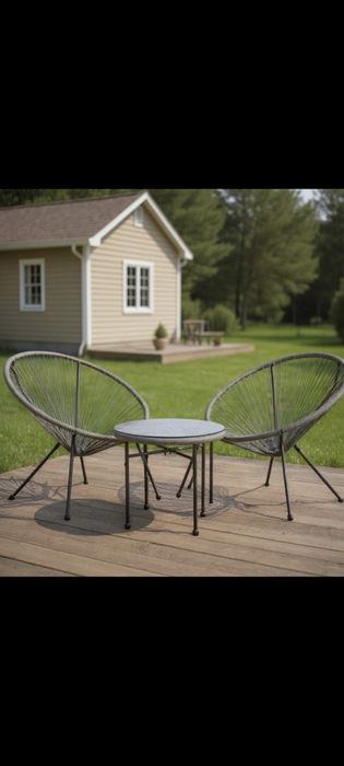 Mobila  de terasa de gradina  2 scaune scoica plus masuta