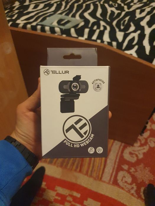 Camera Web Tellur Full HD, autofocus, microfon, noua sigilata