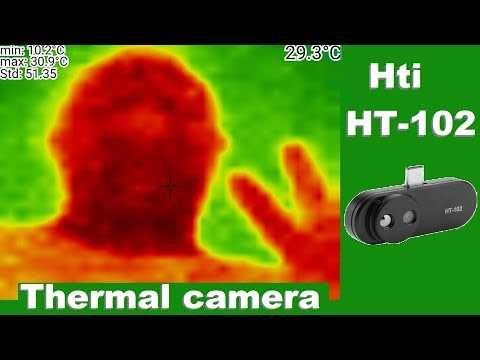 Външна термокамера HT-102 за мобилен телефон или таблет Android/IOS гр ...