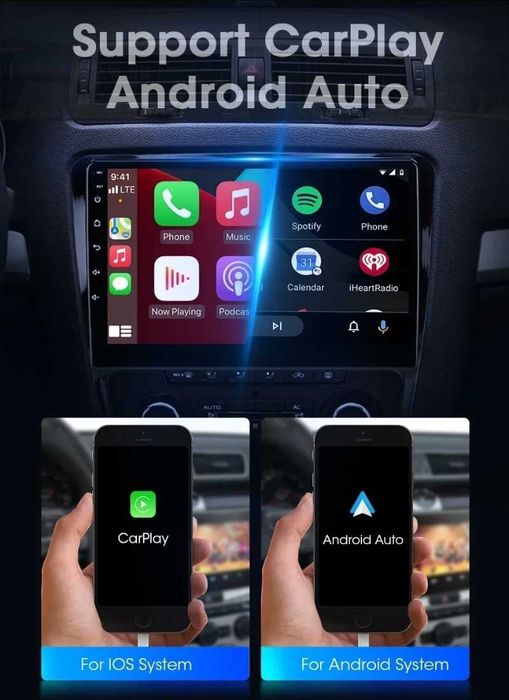 Skoda Octavia 2007/2013 10” 2-DIN Android 14, 4/64GB, 1280x720, CP AA