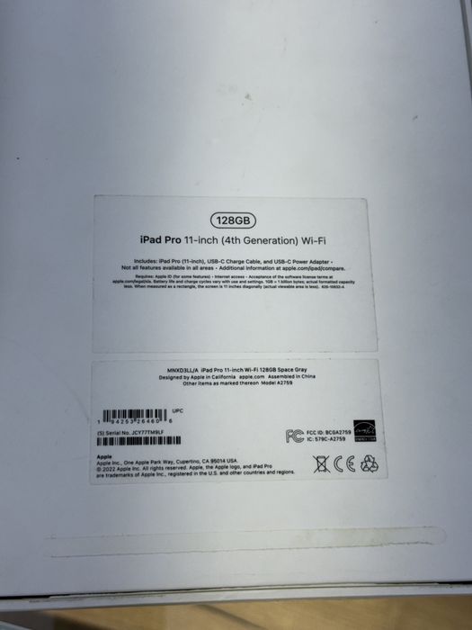 iPad Pro 11 dyum 128gb Wifi