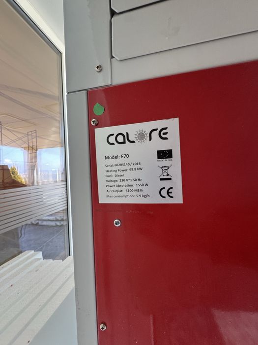 Generator de căldură pe motorină CALORE F70 – 69.8 kW – industrial