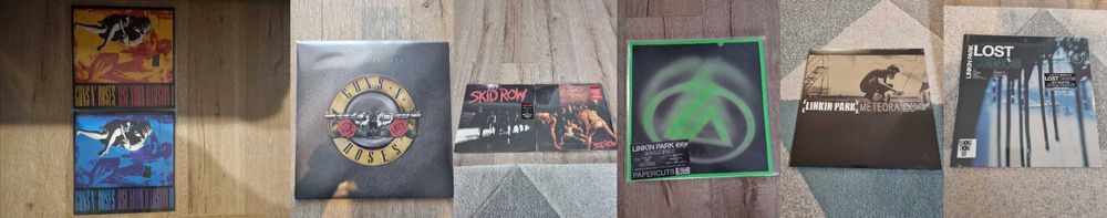 Disc vinil-Guns N' Roses,Skid Row,Linkin Park,Metallica,Pink Floyd,U2