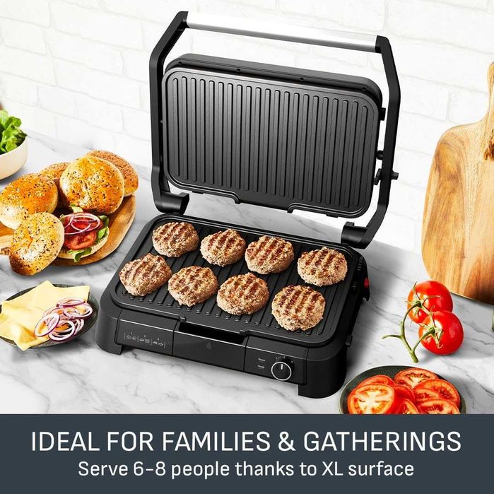 Tefal SuperGrill 3в1 XL, Вътрешен грил, незалепващи плочи, GC520DG1