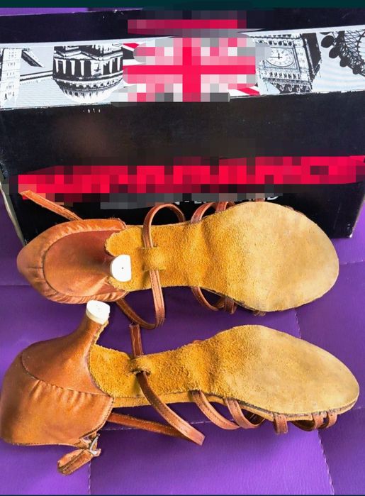 Pantofi de dans sportiv secțiunea latino fete mărimea 40