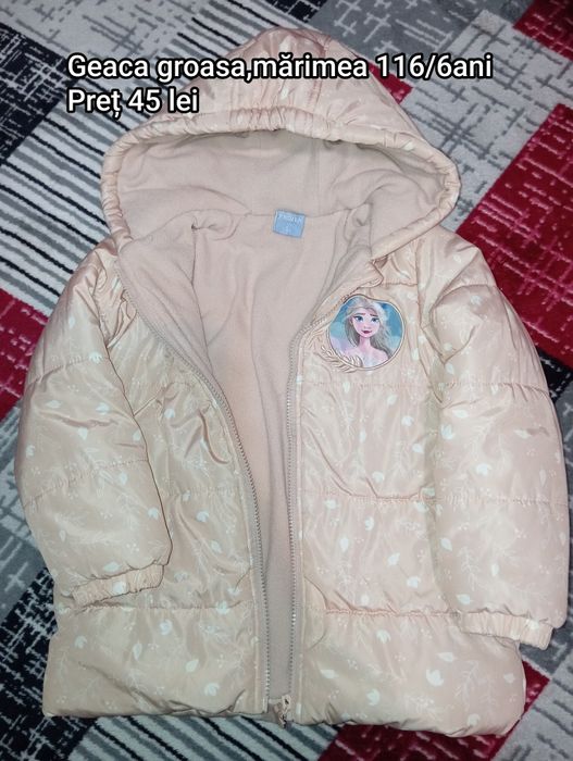 Geaca groasa fetițe,mărimea 116/6 ani