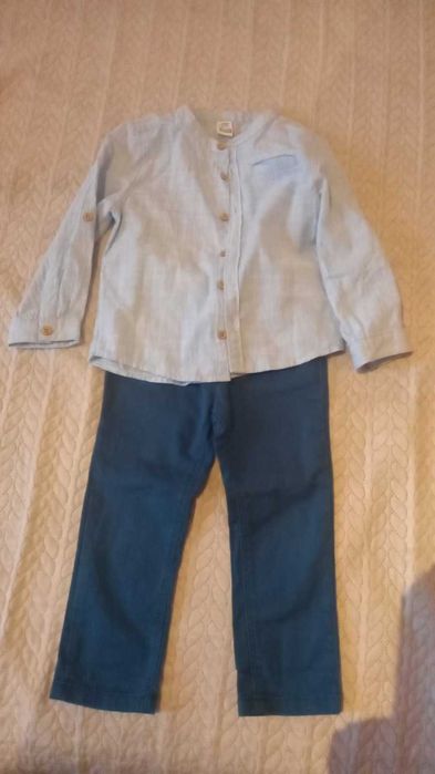 Детски дънки и риза комплект  LC Waikiki 2-3y.92/98см.