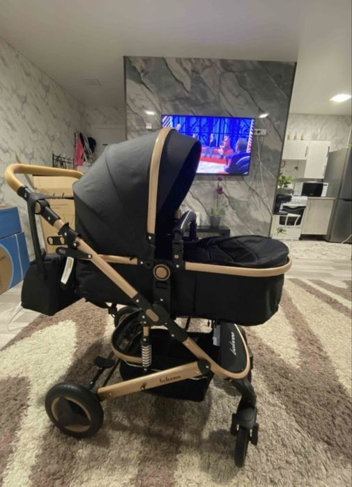 Коляска трансформер 2в1, люлька и прогулочная