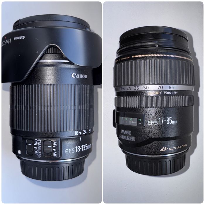 Obiectiv Sony EFS 18-135 mm / EFS 17-85 mm - filtre