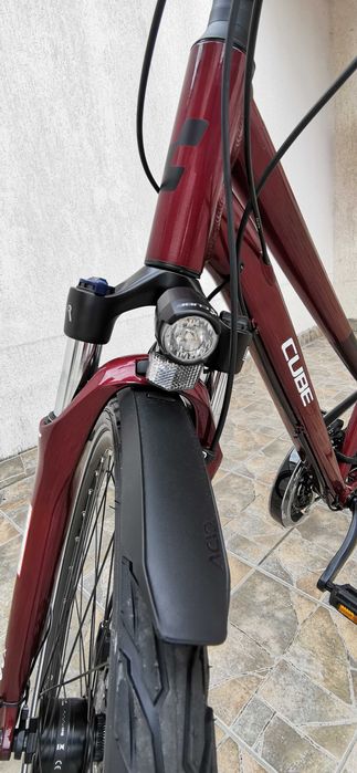 Bicicleta CUBE Touring EXC TRAPEZE Red White 2024 M (54 CM)-STARE: CA NOU
