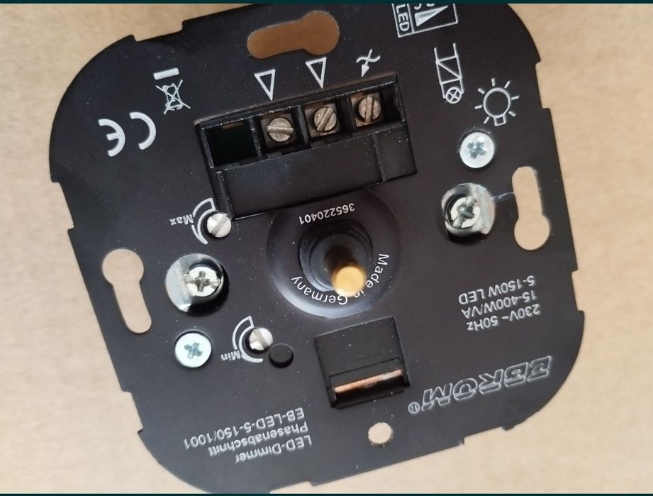 Dimmer EBROM cu LED-uri de control de fază, variator rotativ