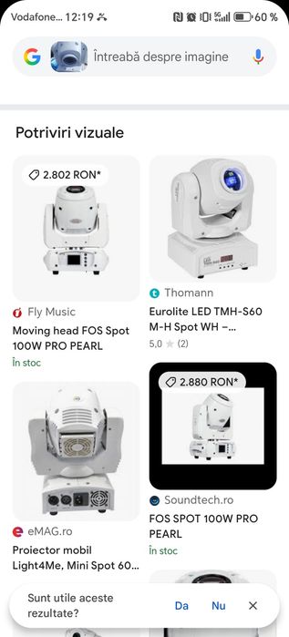 Proiectul mobil cu lumini