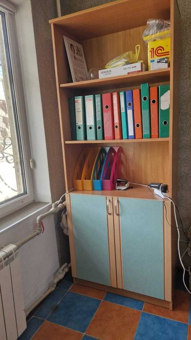 Шкаф с полками деревянный