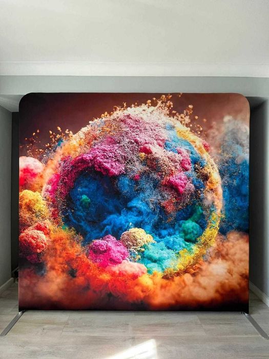 Fundaluri personalizate textil premium 240x160h aniversare