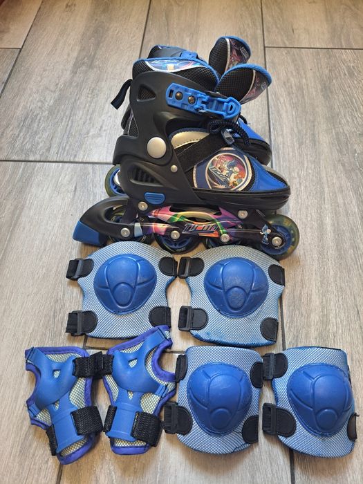 Role copii cu baza metalica + elemente se protectie marimeal28-32