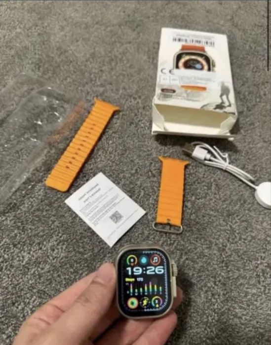 Ceas smartwatch nou portocaliu sau negru