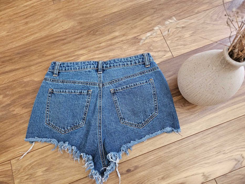 Дънкови панталонки с висока талия