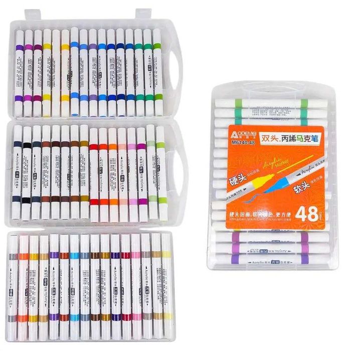 Всички модели двувърхи и едновърхи акрилни маркери