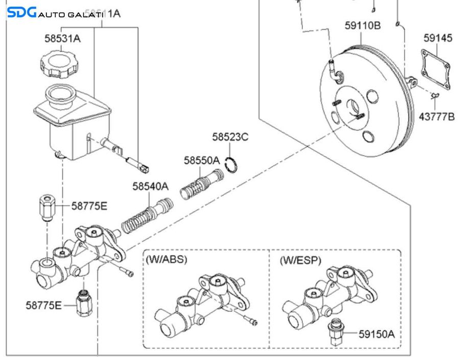 Pompa Tulumba Servofrana Kia Rio 2 1.4 i 2005 - 2009 [K8245]