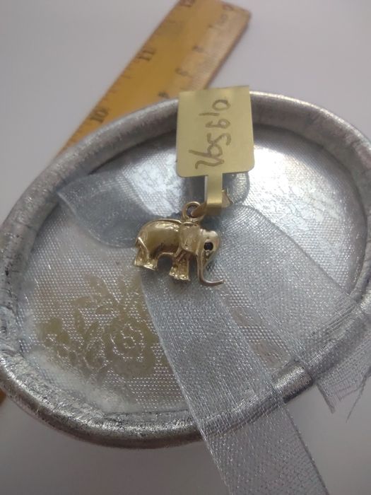 Pandantiv elefant din aur 14k (efn)
