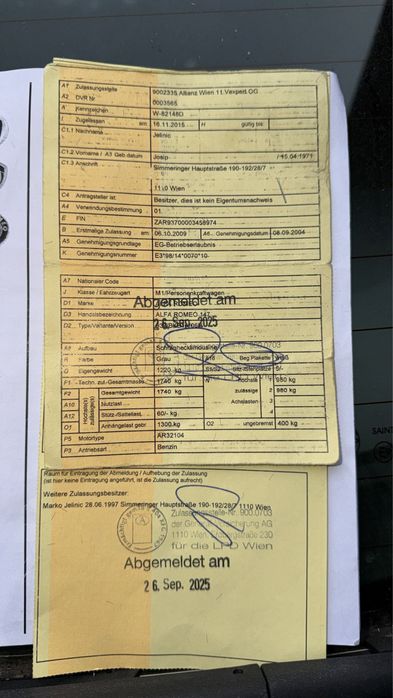 Alfa Romeo 147 an 2009